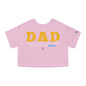 DAD Mi Héroe Yellow Women's Flowy Cropped Tee