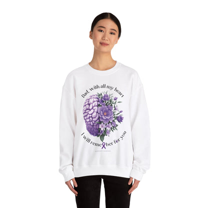 DAD I Will Remember for You Heavy Blend™ Crewneck Sweaters