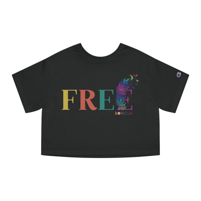 Free BORICUA Flowy Cropped Tee