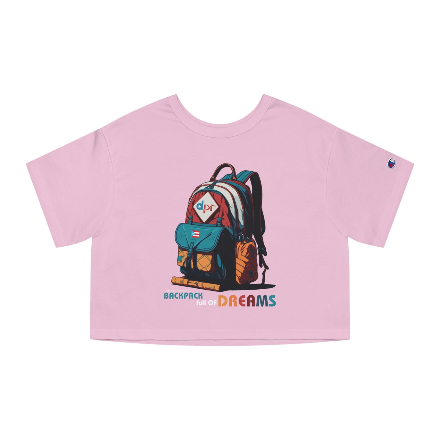 Backpack full of Dreams Flowy Cropped Tee
