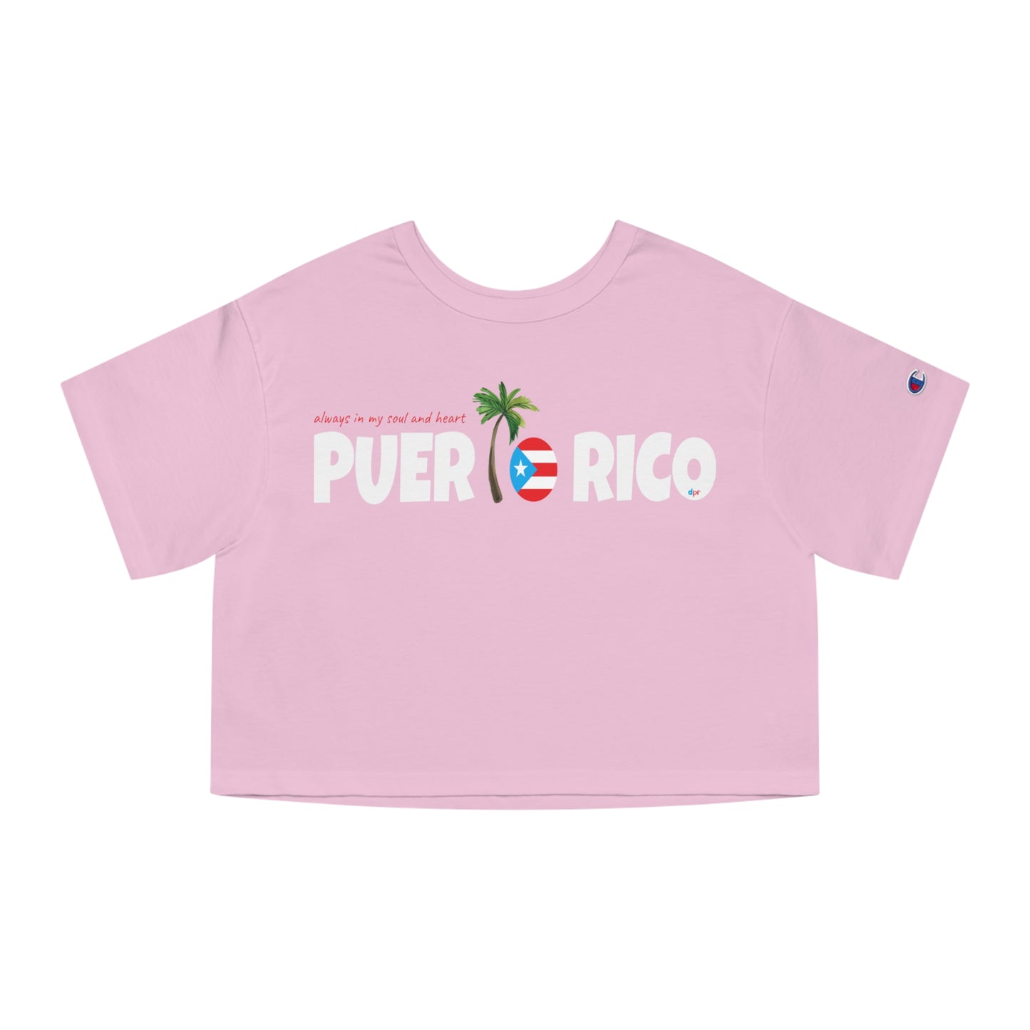 ALWAYS IN MY SOUL Puerto Rico Flowy Cropped Tee