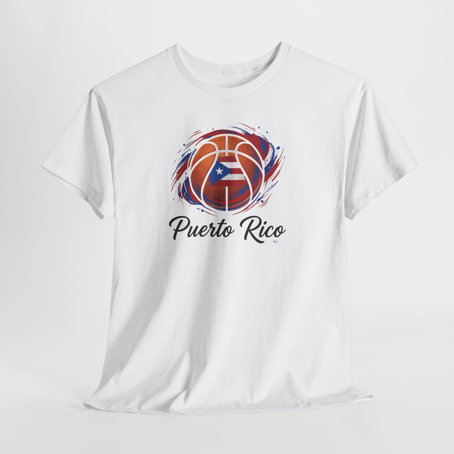 Puerto Rico Basketball Flag | Unisex Heavy Cotton T-Shirt