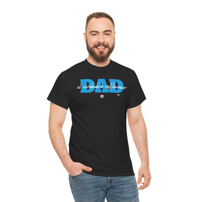 Dad El Verdadero Influencer Blue Unisex Heavy Cotton Tee
