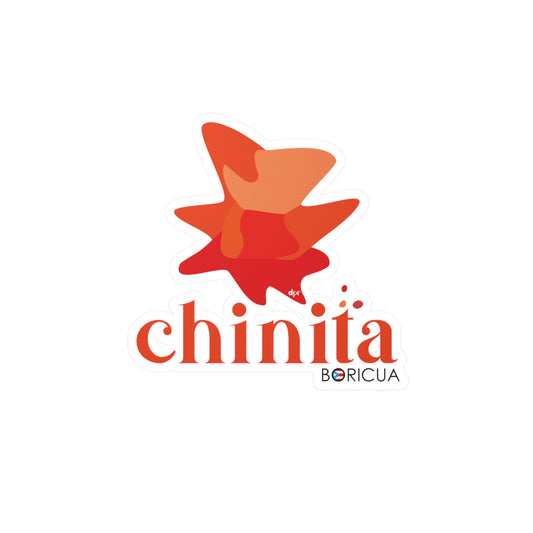 Chinita Boricua Waterproof Kiss-Cut Vinyl Decals