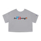 Puerto Rico Basketball Cropped Tee | RePResentando™ Women's Flowy Crop Top | Boricua Basketball Shirt