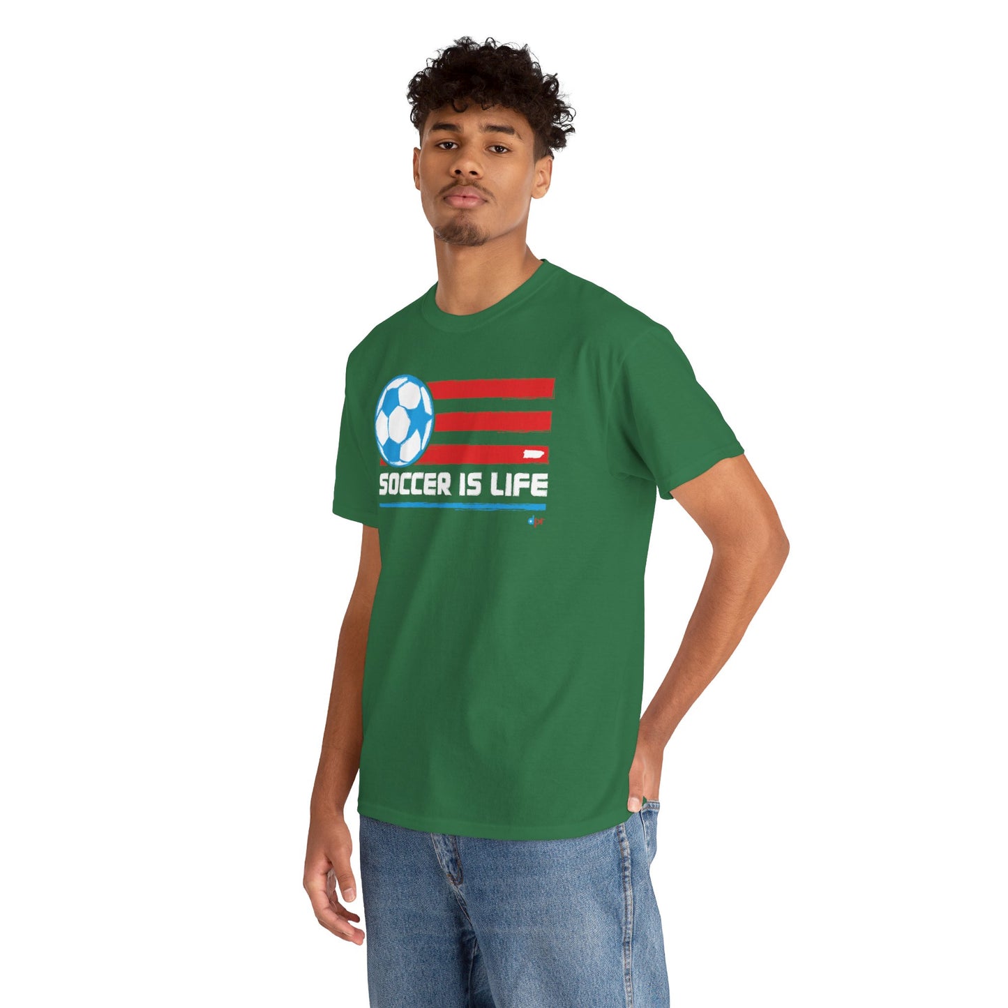Soccer is Life Colors Unisex Heavy Cotton Tee