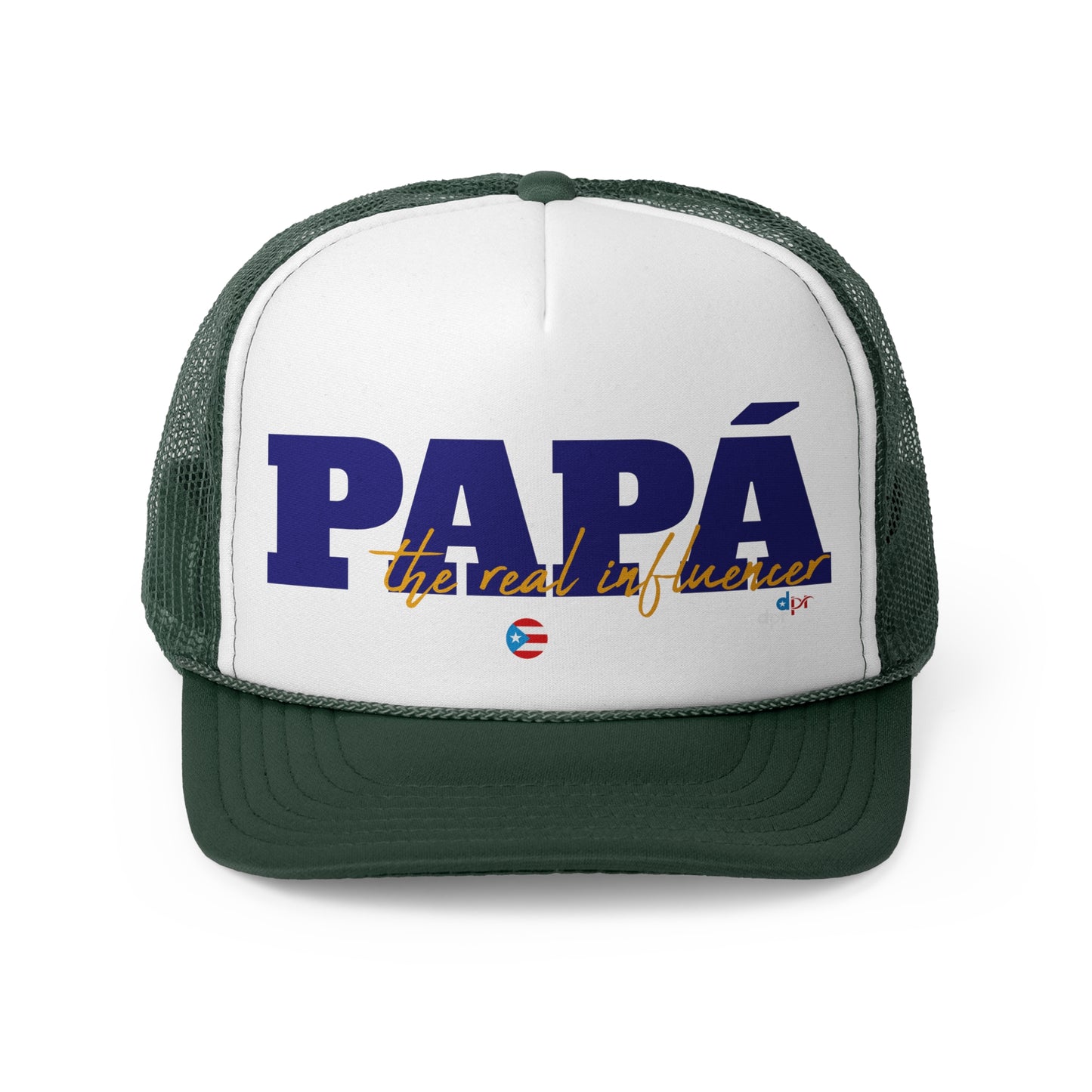Papá The Real Influencer Puerto Rican Pride Trucker Caps FREE SHIPPING