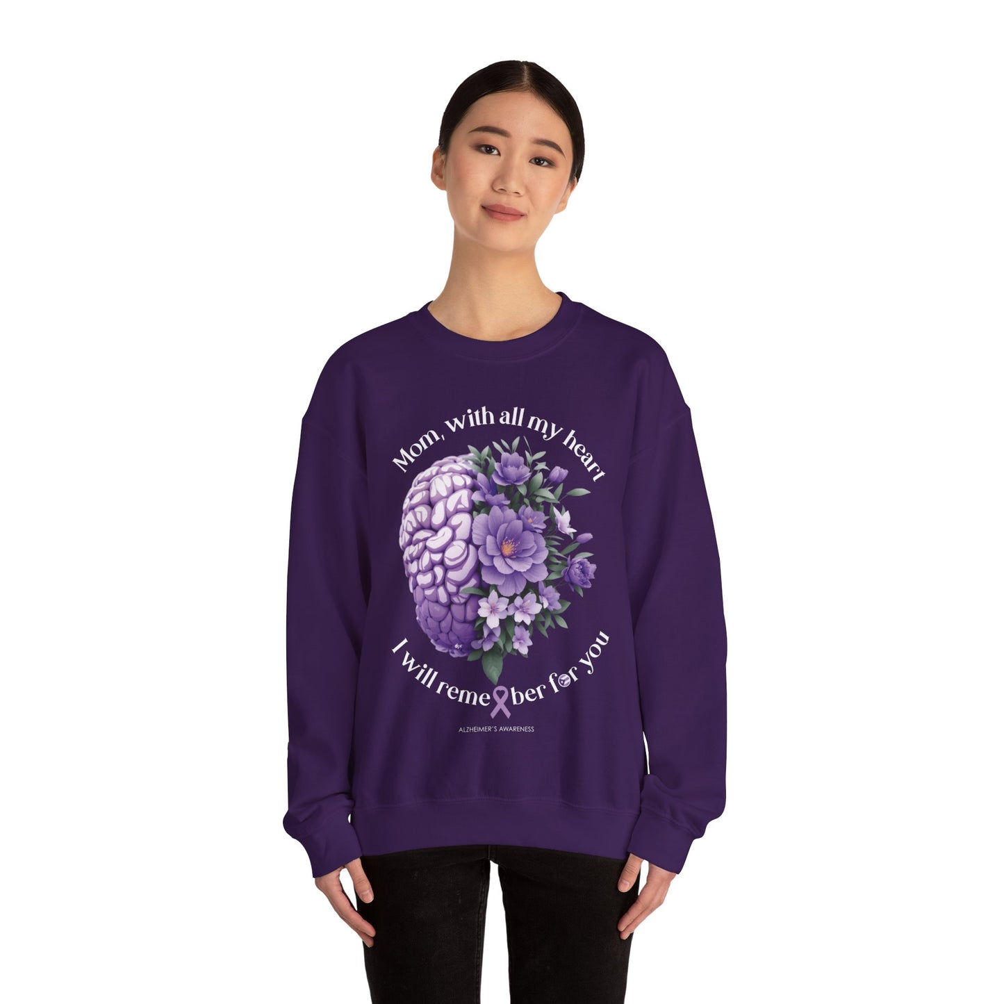 MOM I Will Remember for You Heavy Blend™ Crewneck Sweaters