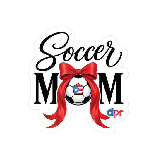 Soccer Mom Boricua Waterproof Kiss-Cut Vinyl Decals