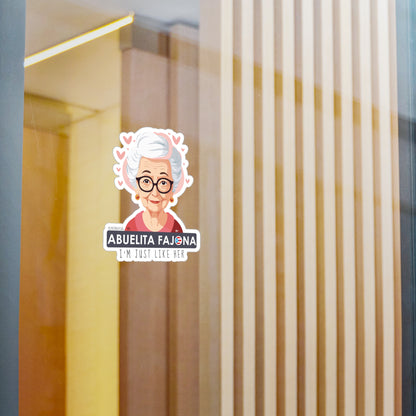 Remembering Mi Abuelita Fajona Waterproof Kiss-Cut Vinyl Decals