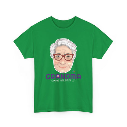 Abuela Boricua Always Here Never Left Heavy Cotton Tee