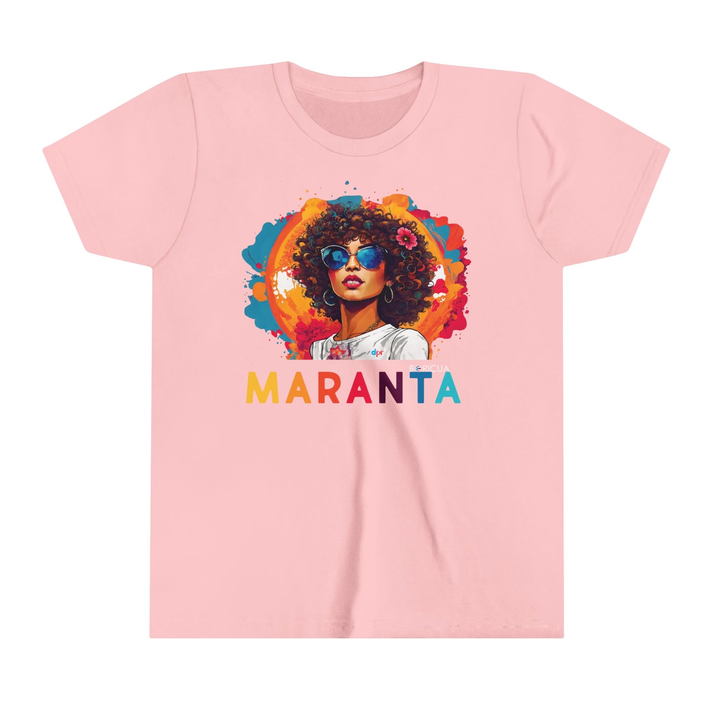 Maranta Boricua Girl Youth Short Sleeve Tee
