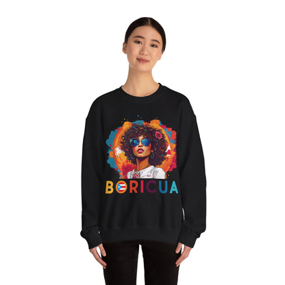 Boricua Girl Colors Unisex Heavy Blend™ Crewneck Sweaters