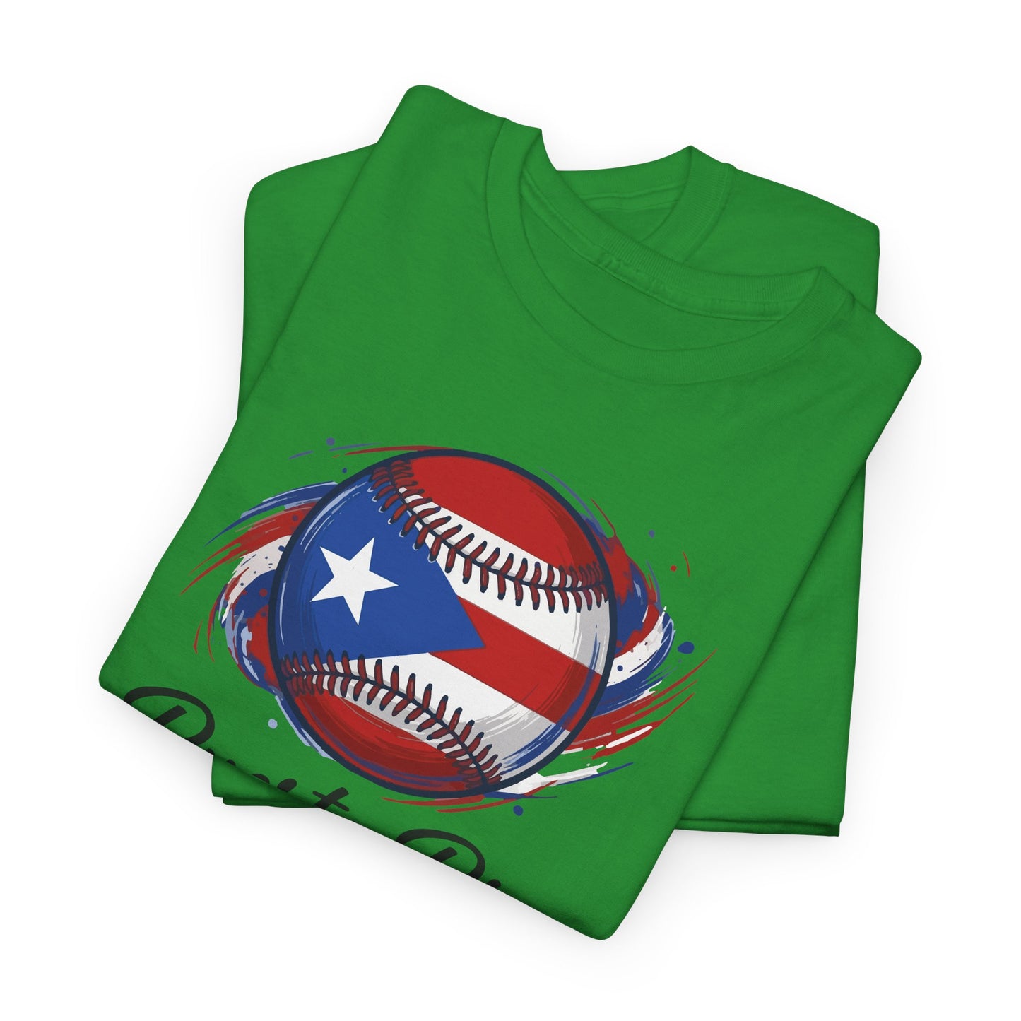 Puerto Rico Baseball Flag | Unisex Heavy Cotton T-Shirt