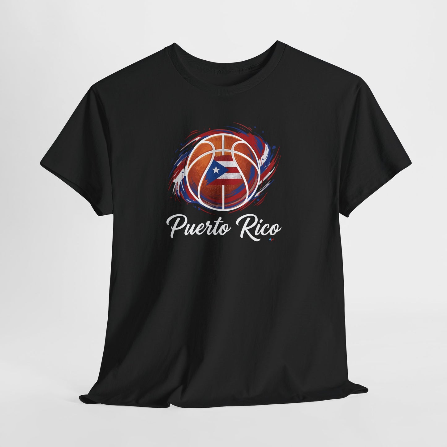 Puerto Rico Basketball Flag | Unisex Heavy Cotton T-Shirt