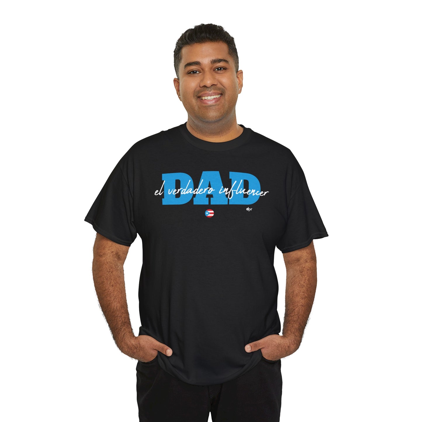 Dad El Verdadero Influencer Blue Unisex Heavy Cotton Tee