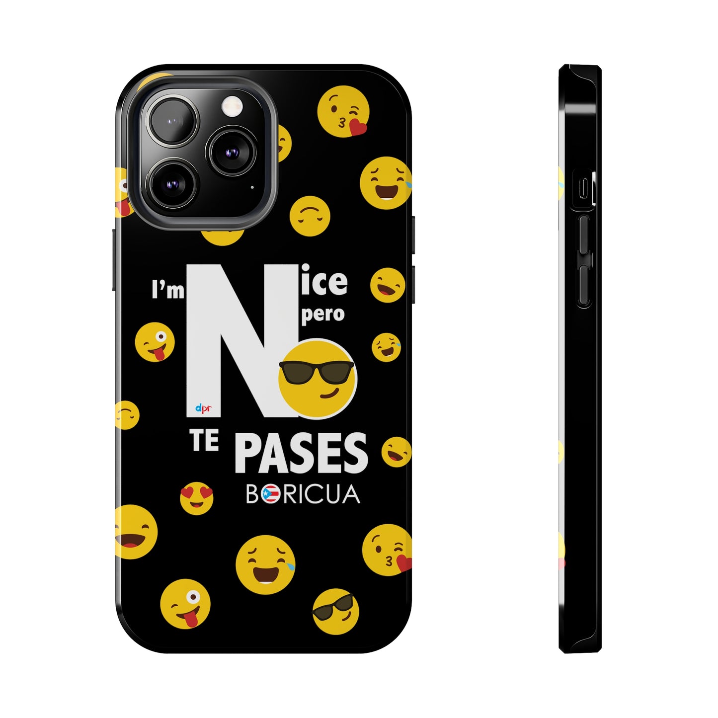 I'm Nice pero No Te Pases Black Tough Phone Cases