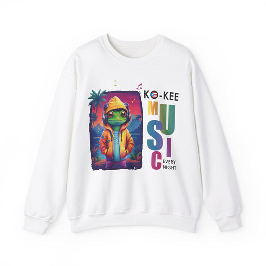 Coqui I Play Music Every Night Unisex Heavy Blend™ Crewneck Sweaters
