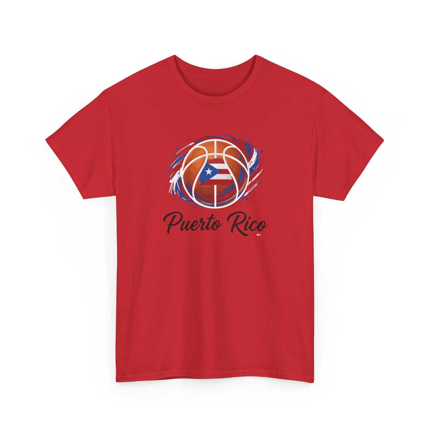 Puerto Rico Basketball Flag | Unisex Heavy Cotton T-Shirt