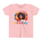 Back to School Boricua Girl Flow Youth Short Sleeve Tee