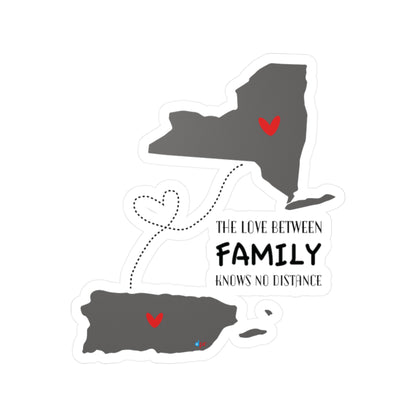 Love in the distance New York Waterproof Kiss-Cut Vinyl Decals
