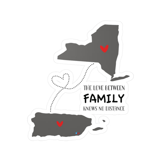 Love in the distance New York Waterproof Kiss-Cut Vinyl Decals