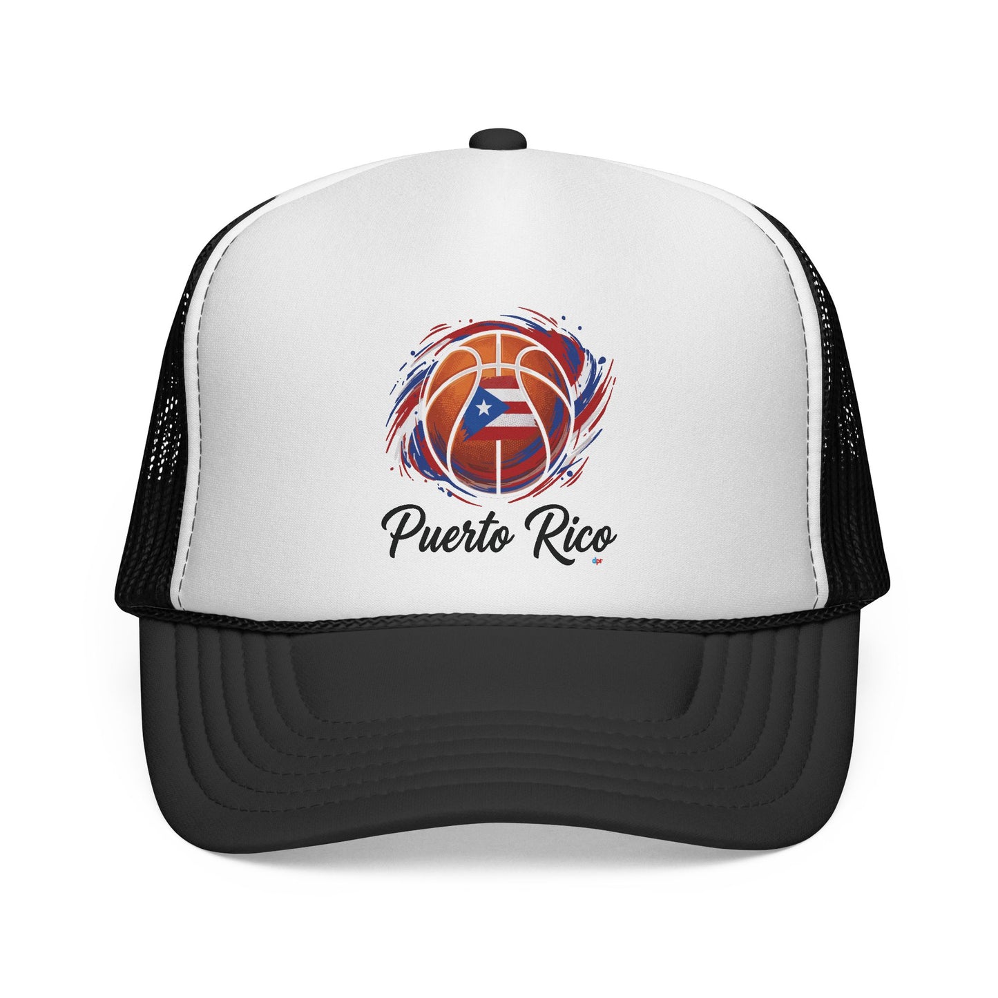 Puerto Rico Basketball Flag Trucker Caps FREE SHIPPING