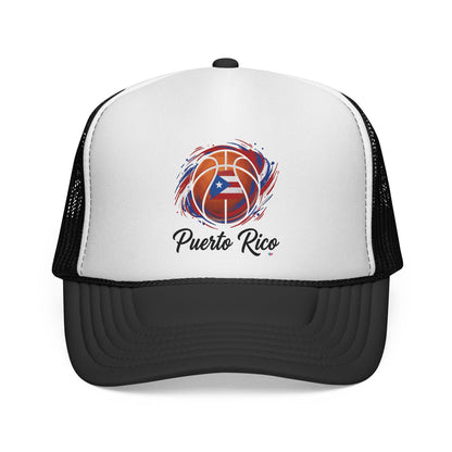 Puerto Rico Basketball Flag Trucker Caps FREE SHIPPING