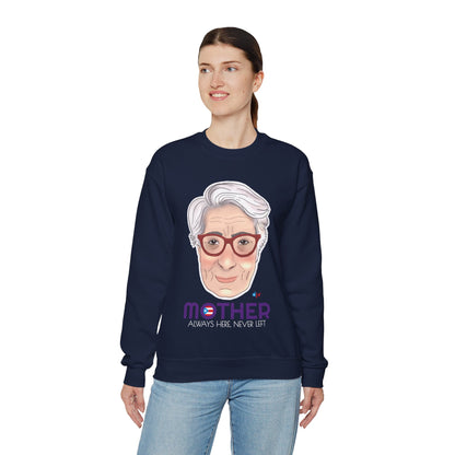 Mamá Boricua Always Here Never Left Heavy Blend™ Crewneck Sweatshirt