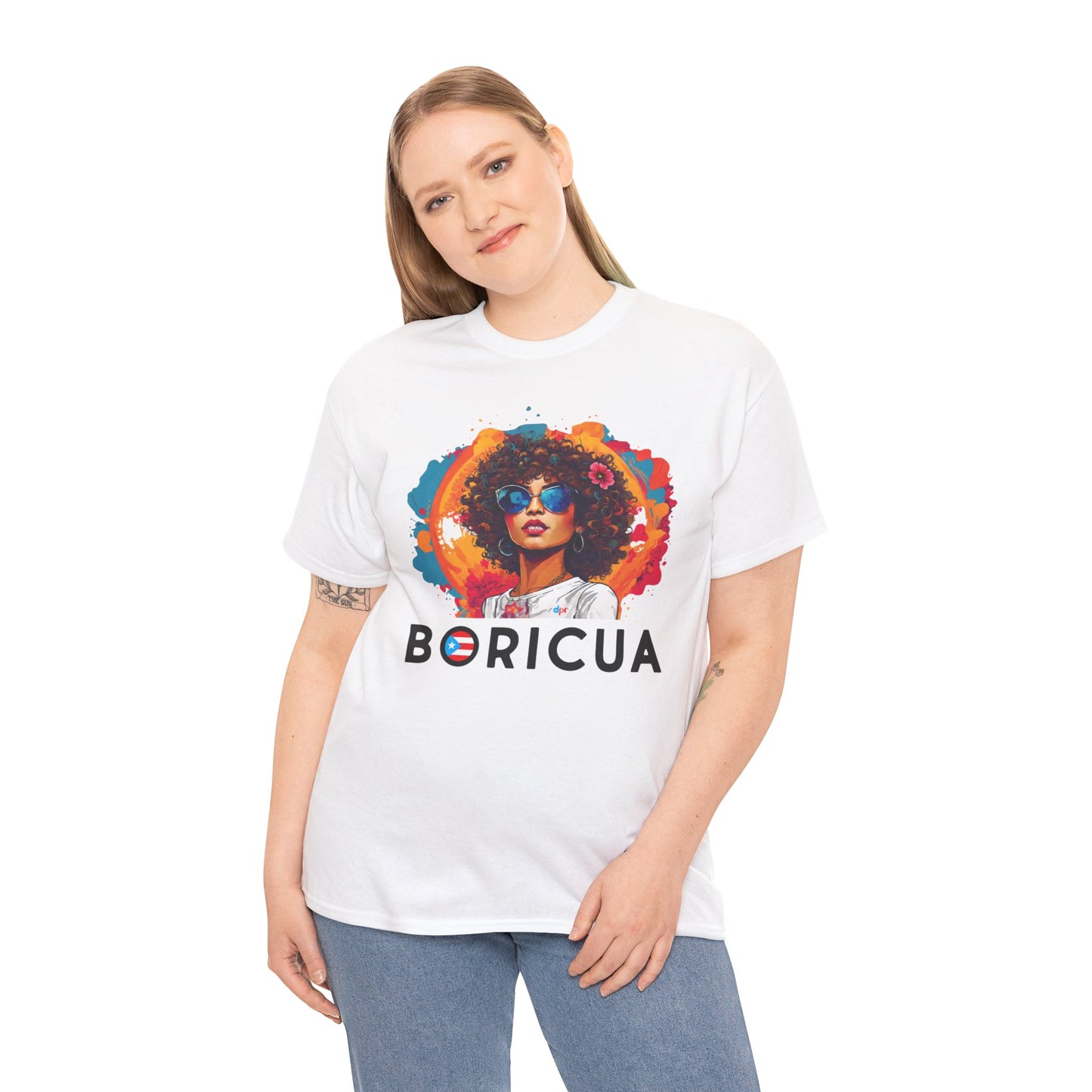 Boricua Girl Black Unisex Heavy Cotton Tee