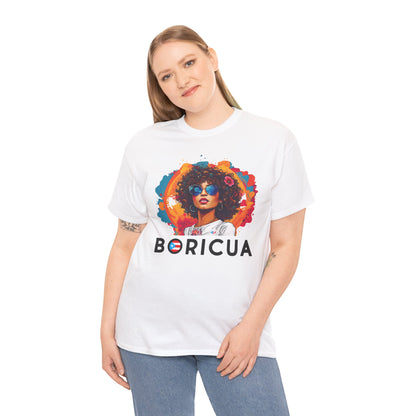 Boricua Girl Black Unisex Heavy Cotton Tee