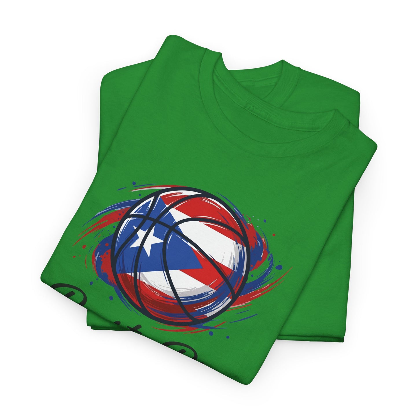 Puerto Rico Basketball Flag 2 | Unisex Heavy Cotton T-Shirt