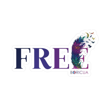 Free BORICUA Waterproof Kiss-Cut Vinyl Decals