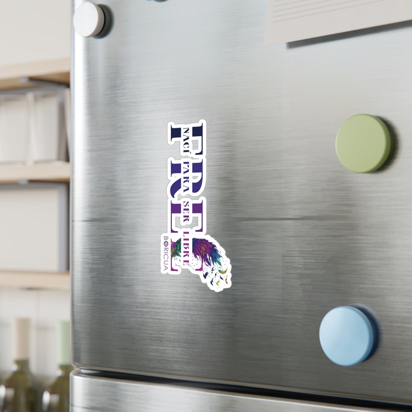 Free Nací para ser Libre Waterproof Kiss-Cut Vinyl Decals