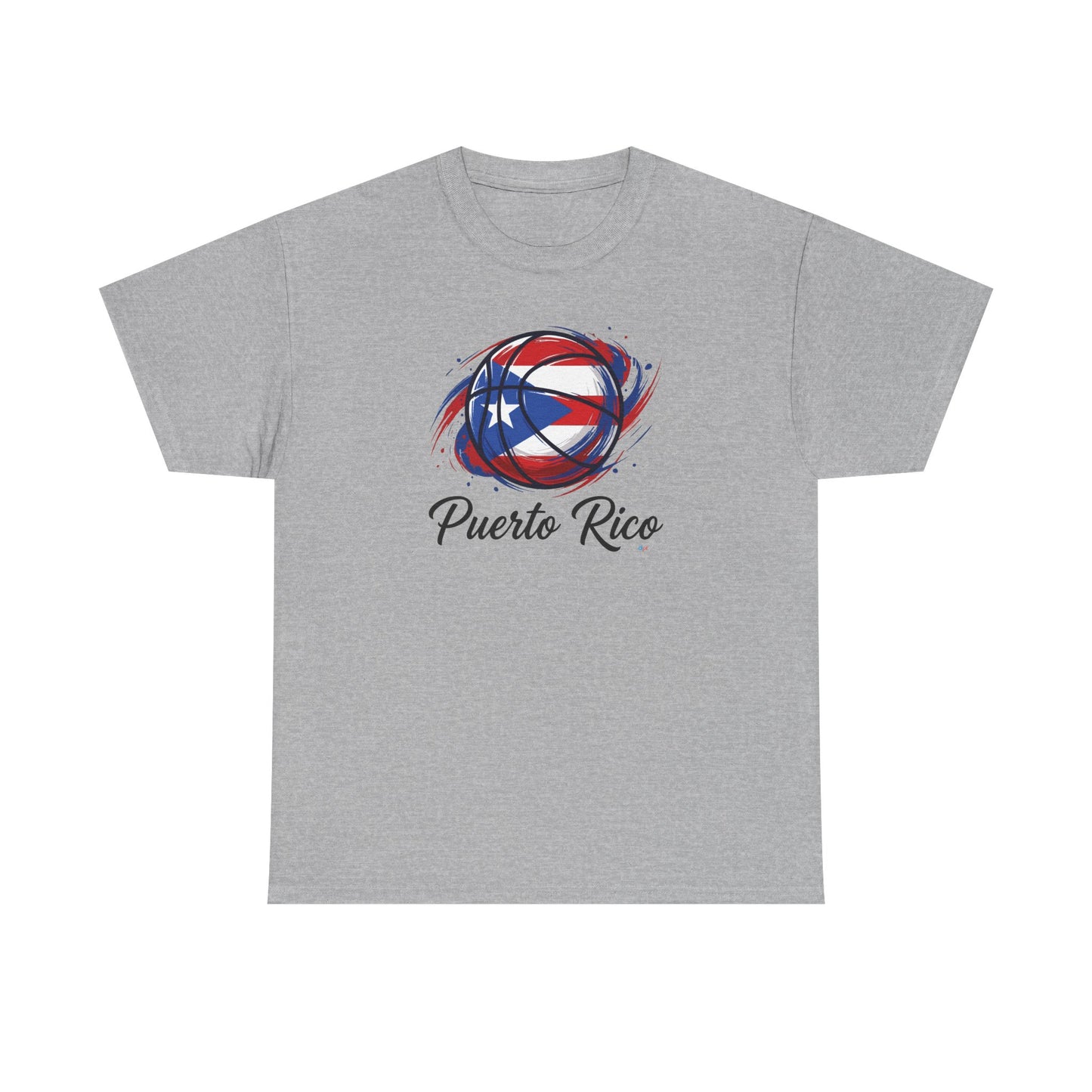 Puerto Rico Basketball Flag 2 | Unisex Heavy Cotton T-Shirt