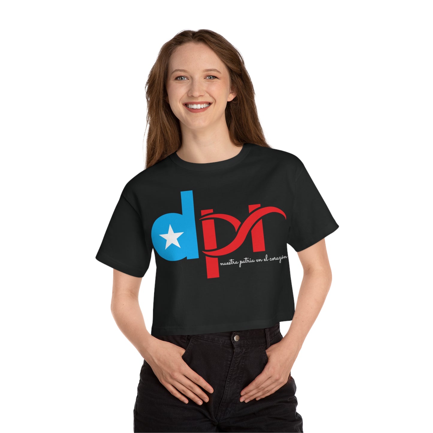 Dpr Nuestra Patria en el corazón Flowy Cropped Tee