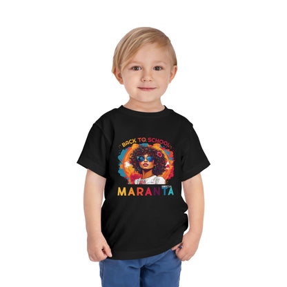 Back to School Maranta Boricua Toddler Short Sleeve Tee