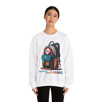 Backpack full of Dreams Unisex Heavy Blend™ Crewneck Sweaters