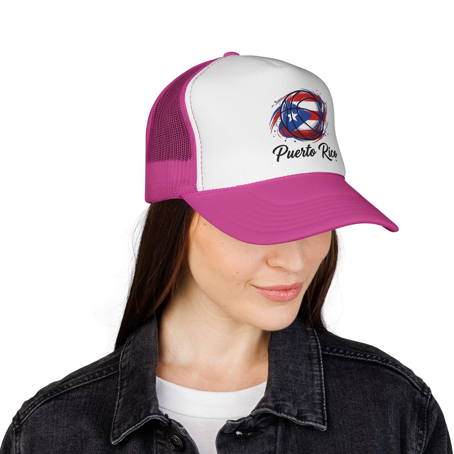 Puerto Rico Basketball Flag 2 Trucker Caps FREE SHIPPING