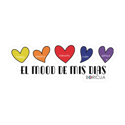 El Mood de mis días Boricua Waterproof Kiss-Cut Vinyl Decals