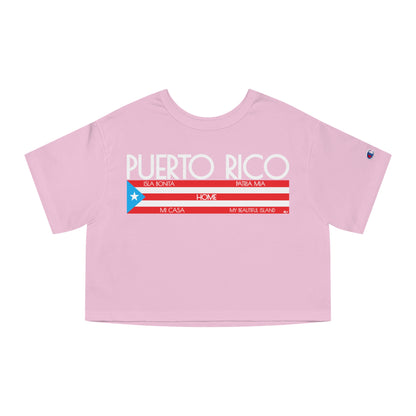 Puerto Rico HOME Flowy Cropped Tee