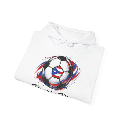 Puerto Rico Soccer ball Unisex Heavy Blend™ Boricua-Style Hoodies
