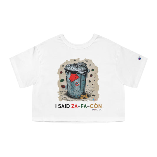I Saids Zafacón Women's Flowy Cropped Tee