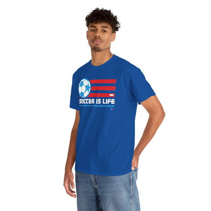 Soccer is Life Colors Unisex Heavy Cotton Tee