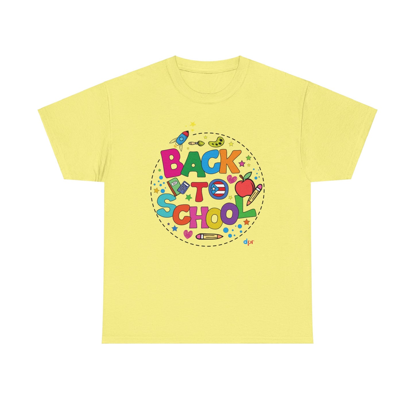 Back to School Boricua Student Heavy Cotton Tee