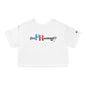 Puerto Rico Volleyball Cropped Tee | RePResentando™ Women's Flowy Crop Top | Boricua Volleyball Shirt