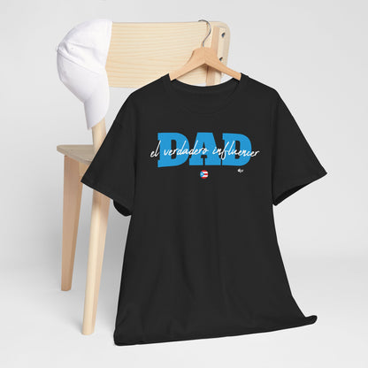 Dad El Verdadero Influencer Blue Unisex Heavy Cotton Tee