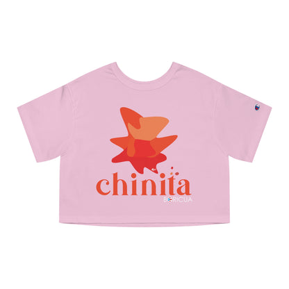 Chinita Boricua Flowy Cropped Tee