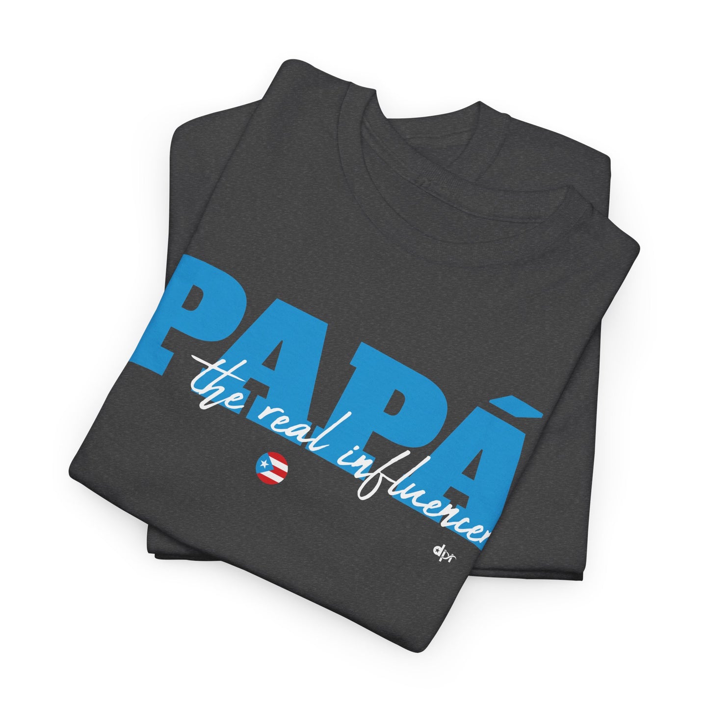 Papá The Real Influencer Blue Heavy Cotton Tee