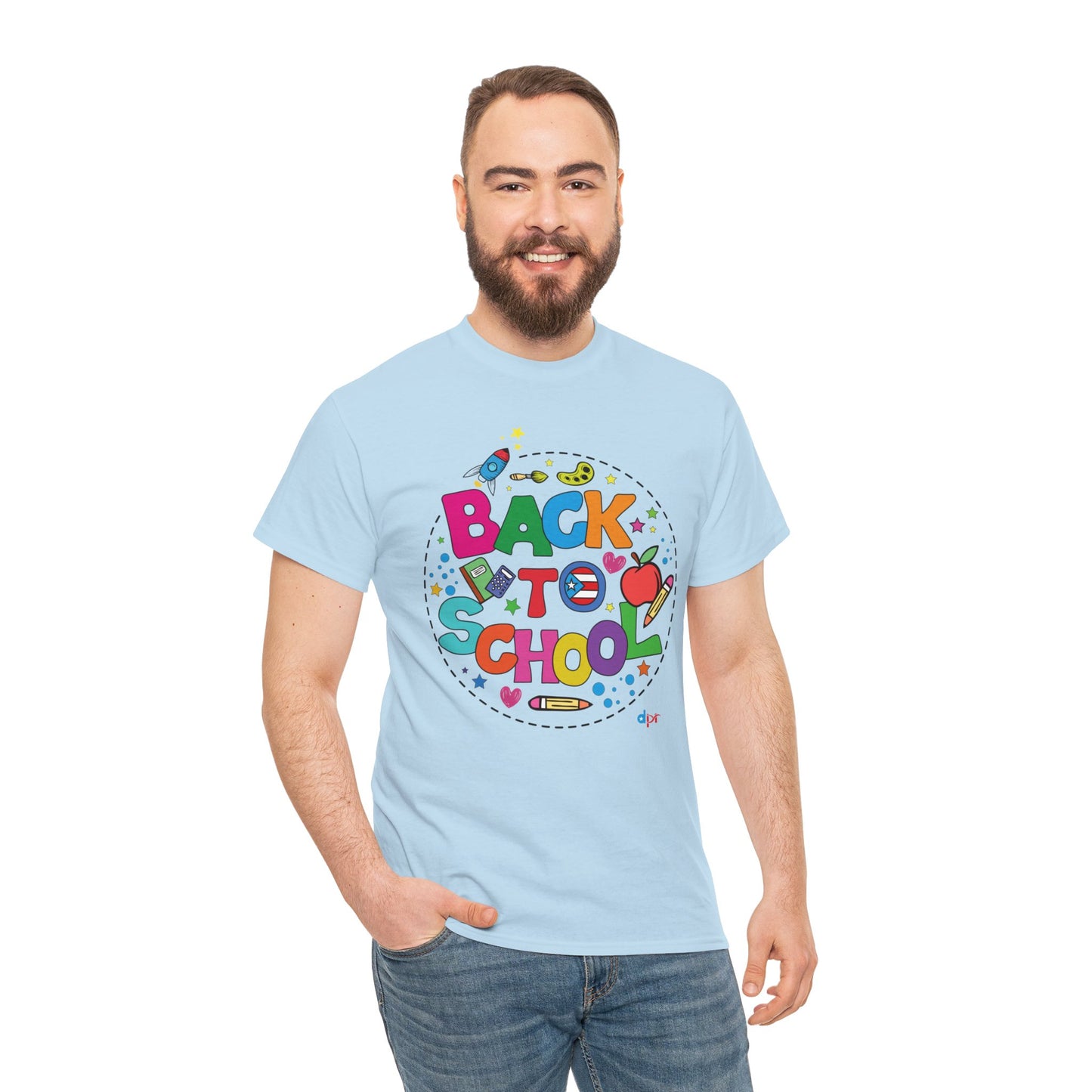 Back to School Boricua Student Heavy Cotton Tee
